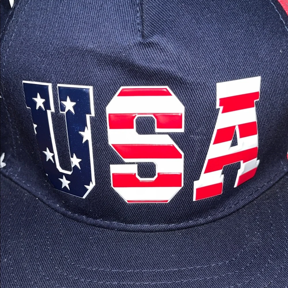 NWT The Children’s Place Kids Patriotic USA Snapback Hat - Navy Red White Small